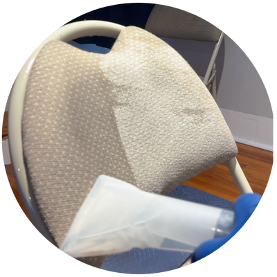 Transform your chairs with our advanced Dirt Suction Cleaning